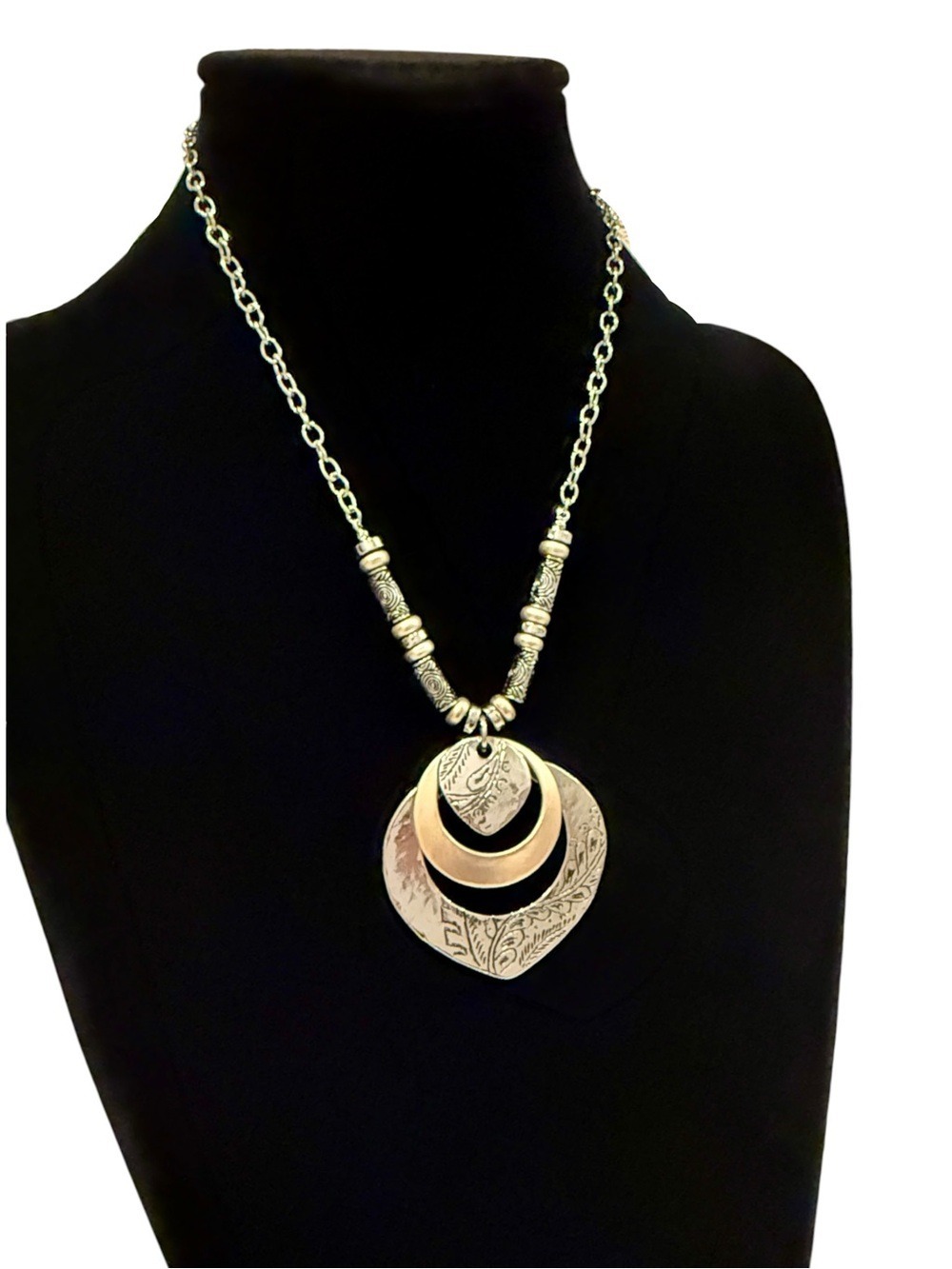 Chico’s Two tone Necklace, cool boho chic.